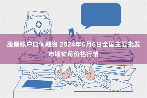 股票账户如何融资 2024年6月6日全国主要批发市场树莓价格行情