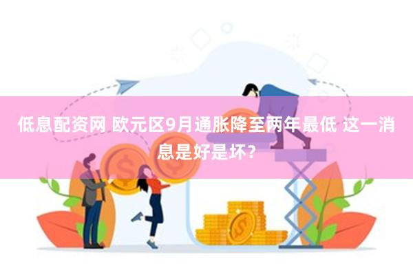 低息配资网 欧元区9月通胀降至两年最低 这一消息是好是坏？