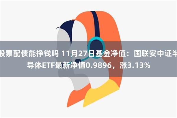 股票配债能挣钱吗 11月27日基金净值：国联安中证半导体ETF最新净值0.9896，涨3.13%